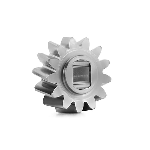 Close-up of stainless steel 13T gear from Front Axle Overdrive Gear Set 13T And 16T For Axial SCX30 RC Crawlers