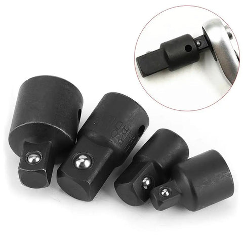 Cool Anu Limen 4 Piece Chrome Vanadium Socket Adapter Set Makes Auto Repair A Snap With Flexible Drive Reducers And Converters For Quick Torque Fixes Without The Hassle., 4-piece chrome vanadium socket adapter set with 1/4, 3/8, and 1/2-inch drive converters
