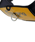 Franklin Work Positioning Seat for Fall Arrest Harnesses with D-ring, wide sitting area for stability, left side view