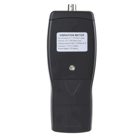 Pro Grade Handheld Vibrometer With Accelerometer For Motors Bearings Pumps And Industrial Machinery Analysis Measures Acceleration Velocity And Displacement For Real Time Vibration Monitoring And Fault Detection, black handheld device