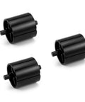 3 Pack Small Size Black Tape Dispenser Core Replacements For Office And Home Use Durable Plastic Cores For Compact Tape Holders Easy Install And Reliable Performance For Packing And Packaging Tasks black plastic cores, 3-pack