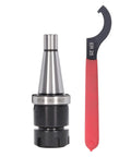Heavy Duty Er25 Collet Chuck Holder With M12 Screw For Cnc Milling Machine, NT30 type with wrench, precision tool for machining.