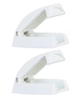 Heavy Duty Rv Baggage Door Catch Latch With Spring Loaded Clamping For Secure Trailer Storage Holder And Cabinet Drawer Security During Road Trips And Daily Travel Adventures, white plastic latches with spring mechanism.