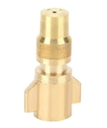 Copper Misting Spray Nozzle With Adjustable Spray Patterns For Greenhouse Cooling Pro Grade Water Sprayer Delivers Fine Atomization G One Quarter Thread Built To Last For Crops Gardens And Outdoor Grow Ops.