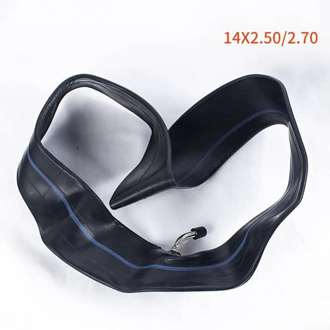 Premium 14x2.50 Butyl Rubber Inner Tube for E-Bike Scooter, Heavy Duty Puncture Resistant Design, Air Tight Seal, Super Reliable Flat Repair Part For Smooth Ride. 14x2.50/2.70 tube with valve