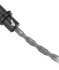 Close-up of the 25 Foot Drain Auger Crafted from 65 Manganese Steel Cable with ABS Housing used for clearing clogs.