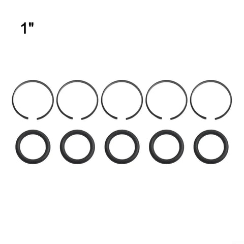 1 inch retainer rings and O rings from 5 Piece Replacement Kit For Pneumatic Impact Wrench Sockets Retainer Rings With O Rings Metal Anvil Clips For Three Eighths Inch One Half Inch Three Quarters Inch And One Inch Air Tools Black