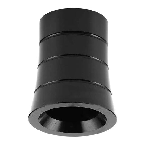 Heel Shifter Eliminator Cover For Harley Davidson Touring Models 1982-2019, black aluminum view, shift lever shaft spacer.