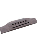 Hardwearing Classical Guitar Bridge Kit Replacement Saddle Pins Nut Set Rosewood Bone Long Slot For 41 Inch Traditional Classical Guitars Upgrade And Repair Spare Parts, rosewood bridge top view