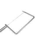 Rock Solid Stainless Steel Cheese Slicer Accessories For Hard Cheddar And Butter No Sweat Wire Cutter components close-up view.