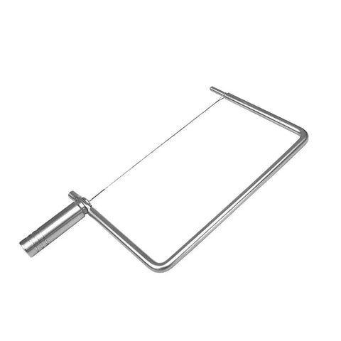 Rock Solid Stainless Steel Cheese Slicer Accessories For Hard Cheddar And Butter No Sweat Wire Cutter components close-up view.