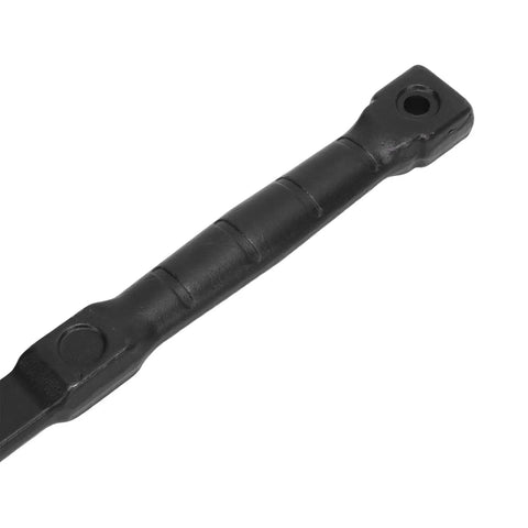 Close-up of the super grippy handle of the Heavy Duty 18 Inch Adjustable Indexing Pry Bar, showcasing ergonomic design.