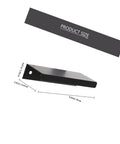 4 Piece Slick Invisible Edge Pull Handles For Cabinets And Drawers Finger Grip Right Angle Concealed Pulls 80mm Black size diagram