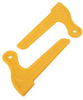 Two Pack V Type Wood Saw Push Sticks for Carpentry and Table Saw Work, Pro Grade ABS Body, High Visibility Yellow for Easy Finding