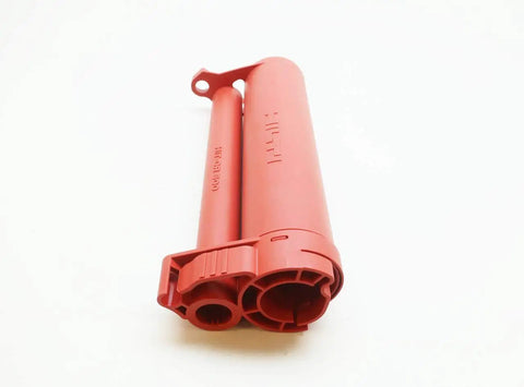 Red Adhesive Cartridge Holder HIT-CR-500 for HDM manual dispenser with heavy-duty clip and secure fit for cartridges