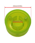 Green PVC Guitar Pedal Footswitch Topper 24mm diameter, part of Guitar Pedal Footswitch Topper Set 20 Pack Multi Color Protection Caps