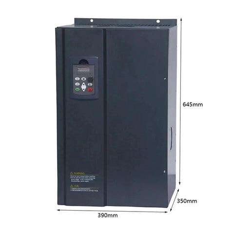 380V VFD Variable Frequency Drive Inverter For Three Phase Motors Beefed Up 110KW To 132KW Speed Controller Tough As Nails Industrial Motor Drive Three Phase 380V Inverter For Precise Speed Control, 390x350x645mm black cabinet