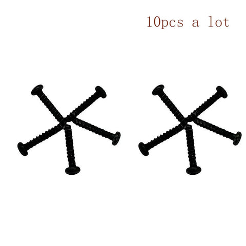 10 Pack Replacement Screws Kit For Dewalt Makita Bosch Hitachi Worx heavy-duty screws displayed in a cross pattern.