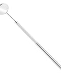 Pro Grade Stainless Steel Dental Inspection Mirror With Anti Fog Surface Curved Mouth Mirror Tool For Oral Care And Makeup Mini Reflector Non Slip Grip Durable Dental Instrument, close-up