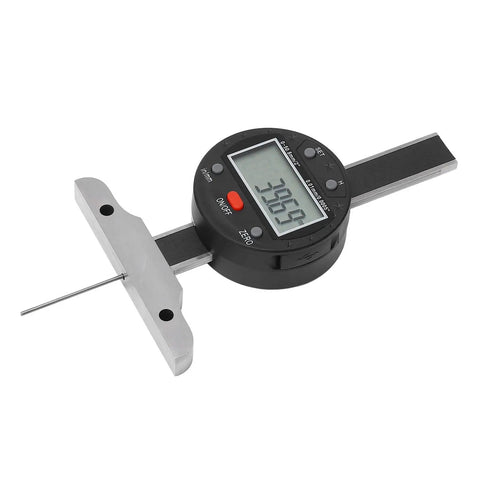 Digital Depth Gauge For Engineering, Go To Precision 0 To 50.8mm Range With 0.01mm Accuracy, LCD Display, Pro Grade Measuring Tool