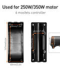 Rock Solid Plastic E Bike Controller Box Built For No Sweat Electric Motor Upgrades Straightforward Screw And Clip Mount Fits Small Frame Mountain E Bikes, dimensions shown.