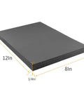 Game Changing 4 Pack Self Adhesive Neoprene Foam Sheets 3 4 Inch Thick 12 By 8 Inches Closed Cell Padding in black.