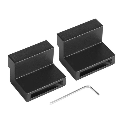 Beefy Zinc Alloy Barn Door Stopper With Rubber Cover For 40mm Wide And 6mm Thick Track Standard Hole Design Prevent Roller Fall