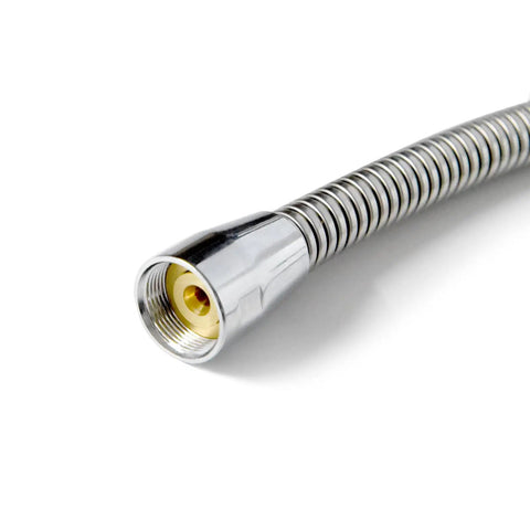Stainless Steel Flexible Hose For Commercial Kitchen Sink Faucets 38 Inch SUS304 Grade Chrome Finish Anti Corrosion Replacement