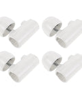Reusable Infusion Stand Connector Pole Adjuster Buckle 22mm to 19mm Expansion Clip Durable Plastic and Stainless Steel Hygienic Effortless Compatibility for Hospital Infusion Stands, white