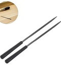 10 Piece Triangular Steel File Set For Metal Finishing And Shaping, Deburring Edges, Smoothing Surfaces, Jewelry Making, Metalworking And DIY Projects, Durable Hardened Steel Files For Pro Results And Everyday Use, close-up