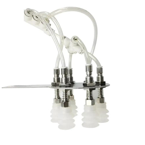 Industrial Vacuum Suction Arm Accessory For Pneumatic Systems With Fifty Millimeter Diameter Three Layer Suction Cup, side view