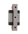 Miniature 7mm Width Linear Guide Rail With Slide Block For Small Automation Projects And Precision Instruments In 40mm 55mm Or 70mm Lengths High Load 4 Point Contact Ball Retainer For Smooth Motion And Compact Machines, front view