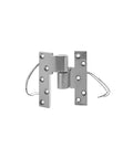 One And One Eighth Inch Wide Satin Chrome Pivot Hinge For One And Three Quarter Inch Door Thickness Brass Bearing Right Hand