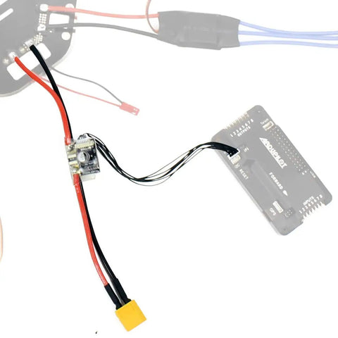Power Module BEC 5.3V 2.25A for APM Flight Controllers 2.5 2.6 2.8 with Deans plug and wiring harness for 4S LiPo
