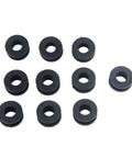 10Pcs Black Motorcycle Side Cover Grommets Kit For Fairings And Panels Slick Rubber Gasket Seals For 600RR 600F F4i 250R 125R And More Easy Install Snug Fit Prevent Rubbing. Black rubber grommets, 10-piece set for motorcycle fairings