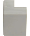 20 Pack Cable Raceway Outside Corner Connectors For CBMCWD3816, heavy duty ABS 90 degree elbow fittings, front view