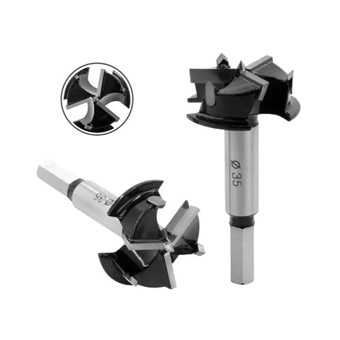 Aluminum Alloy 35mm Milling Cutter Kit For Hinge Fixtures With Clip Drill Bit Drilling Guide Hole Locator For Woodworking Cabinets and furniture.
