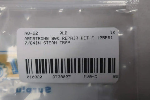B1669-5 Steam Trap Repair Kit Seven Sixty-Fourth Inch packaging label showing barcode and product details