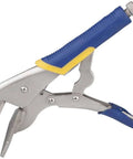 Sheet Metal Hand Seamer For Flattening And Seaming Durable Steel Multiuse Duckbill Clamp With Comfortable Grip A Real Workhorse For DIY Metalworking And Restoration Projects, showing angled metal jaws and rubber handle.