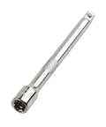 Heavy Duty 1/4 Drive Socket Wrench Extension Bar Chrome Steel Flex Adapter Reaching Through Tight Obstacles With Strong Torque Transfer Wobble Head Design No Nonsense Build For Ratchet Tools Socket Set Essential Gear Silver, 100mm length