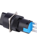 Universal Rotary Changeover Switch 16mm Panel Mount Cam Selector Latching Push Button Switch 2 Or 3 Position Handles AC 250V 3A