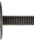 Side view of M5-0.8 X 23mm Phillips Hex Head Sems Body Bolts with Dog Point, Black Zinc Finish, 18mm Washer Diameter, 8mm Hex Size
