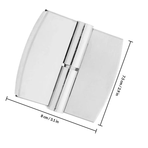 Self Closing Stainless Steel Door Hinge With Spring Auto Close Function For Public Restrooms Durable Silver Alloy Hardware Highly Adjustable