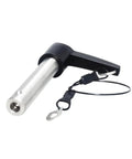 Sturdy 10mm Quick Release Pin Made From Top Grade Stainless Steel For Heavy Duty Applications With Tool Free Snap Action Locking Mechanism And Super Durable Rust Proof Build That Gets The Job Done Fast, showing the silver and black design.