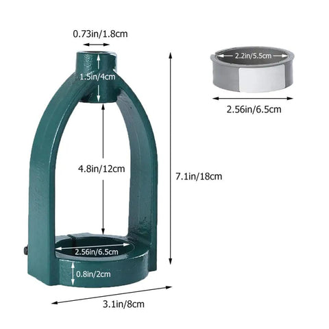 Drill Press Stand With Square Tenon Converter Drill Press Adapter For Handheld Guides And Straight Hole Drilling Portable Log Tenon Cutter 55mm Sleeve Fitting For DIY Woodworking Projects with dimensions