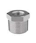 Rock Solid 304 Stainless Steel Bushing Pipe Fitting Adapter And Heavy Duty Coupler with threaded socket for oil, gas, and water.
