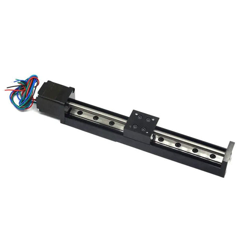 Mini Linear Rail Guide Slide Actuator With T6x1 Lead Screw And NEMA11 Stepper Motor 150mm Stroke for CNC and robotic projects