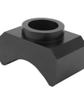 Billet Aluminum Hydraulic Jack Adapter Lifting Saddle for Bottle and Floor Jacks, black, compact design, fits axles up to 3 inches