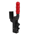 Quick Release Toggle Clamp Beefy Heavy Duty Latch Clamp For Boxes Closets And Trunks, High Carbon Steel, red handle view