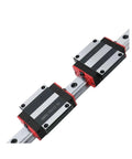 Top Notch High Precision Linear Guide Rail Kit With HGH20CA Rails And HGW20CC Slide Blocks For Smooth Low Friction Motion Super Easy Install No Maintenance Needed For Serious DIY Projects, two-block rail close-up